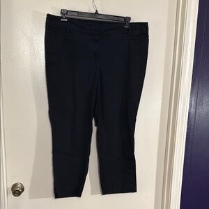 Loft Black Curvy Ankle Pant size 16